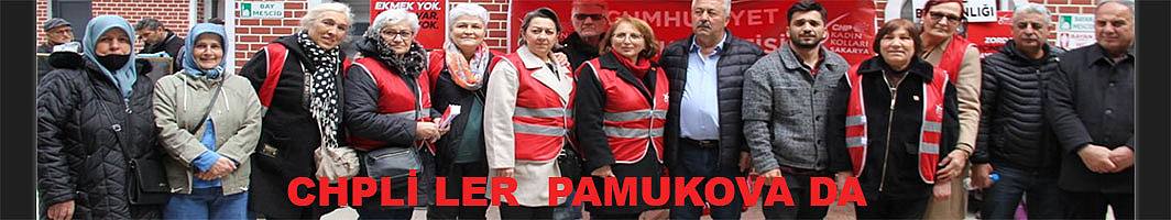 CHP li kadınlar Bugünde Pamukova Esnafını Ziyaret ettiler