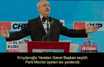 CHP 37. Genel Kurulundan Kemal Kılıçdaroğlu yeniden başkan seçilirken, PM Üyeleri de yenilendi.