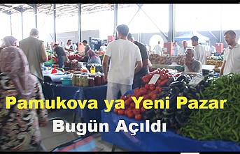 Pamukova Yeni Kapalı Pazarına Kavuştu