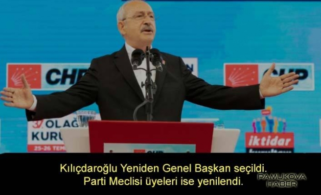 CHP 37. Genel Kurulundan Kemal Kılıçdaroğlu yeniden başkan seçilirken, PM Üyeleri de yenilendi.