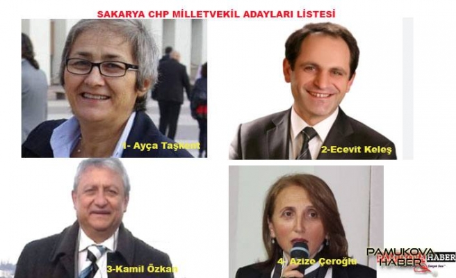 Sakarya CHP Milletvekili Adayları Açıklandı.