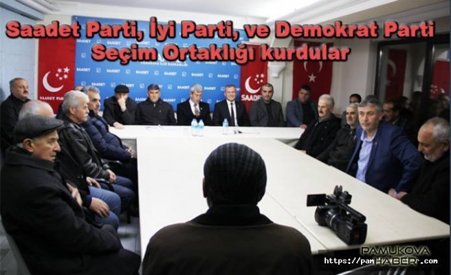 Saadet, İyi ve Demokrat Parti Ahmet Şen de anlaştılar.