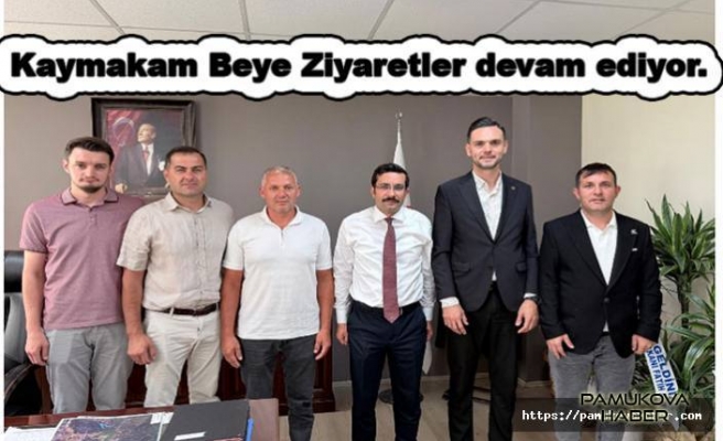 Pamukova ya yeni gelen Kaymakamı Ziyaretler devam ediyor.