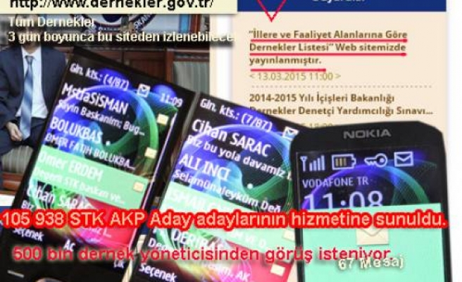 AKP Aday adayları için dernekler hizmete sunuldu.