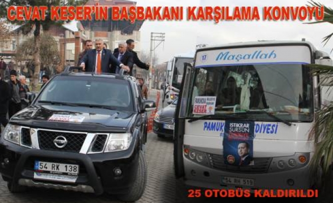 AKP liler 2 koldan tek yoldan başbakanı dinlemeye gittiler.