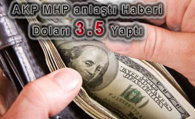 AKP ve MHP başkanlıkta anlaştı, 1 dolar 3.5 TL OLDU