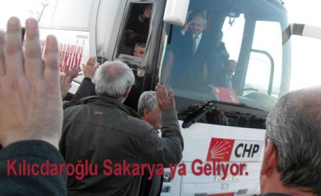 CHP Genel Başkanı Kemal Kılıçdaroğlu bugün Adapazarı na geliyor. 