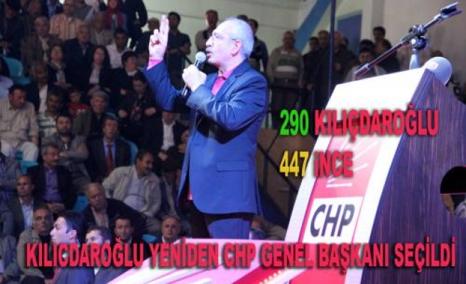 CHP Genel Başkanı Yeniden Kılıçdaroğlu seçildi.