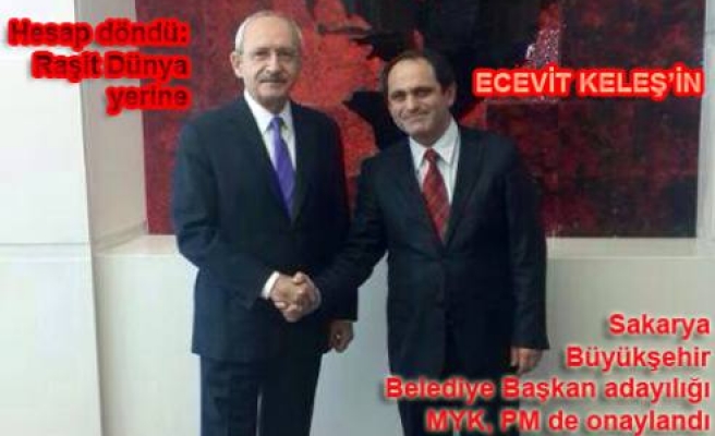 Ecevit Keleş’in Büyükşehir başkan adaylığı onaylandı.