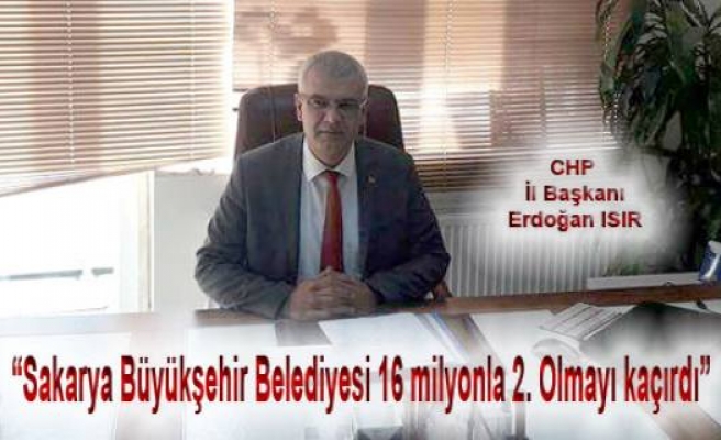 Erdoğan Isır; Büyükşehir’in Borç Yarışında Türkiye 2. ciliğini kaçırdığını söyledi