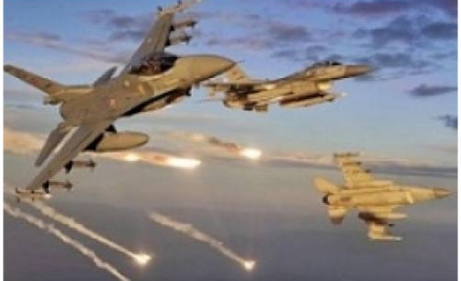 F-16'lar belirledi topçular vurdu