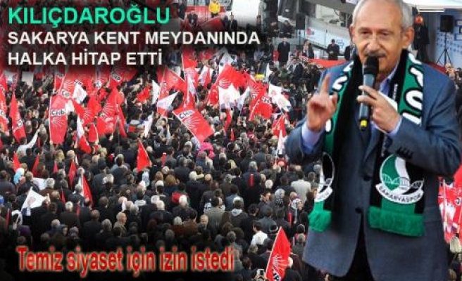 Kılıçdaroğlu: Temiz siyaset için izin istedi.