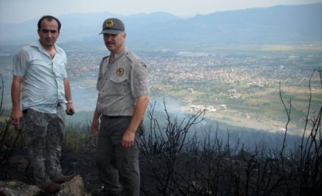 Keştepe'de 20 hektarlık alan yandı