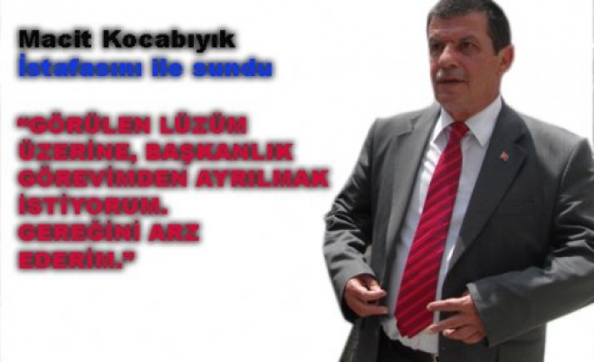 MHP ilçe başkanı Kocabıyık istifasını istedi.
