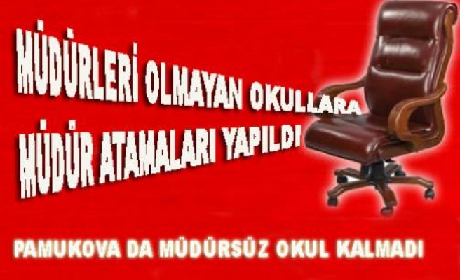 Müdürü Olmayan 6 okul ve Halk Eğitime Müdürleri Atandı.