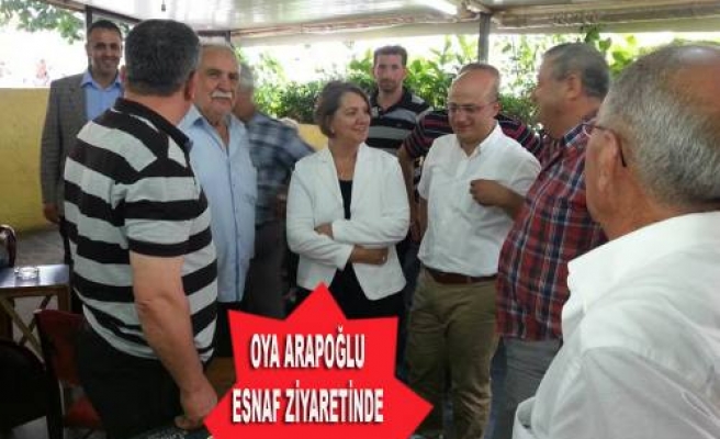 Oya Arapoğlu, Sapanca Çarşı Esnafını Ziyaret Etti.