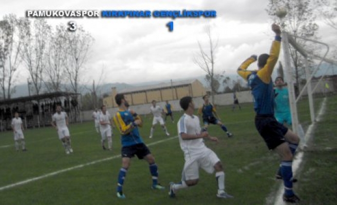 Pamukovaspor Kırkpınar Gençlikspor’u 3-1 malup etti