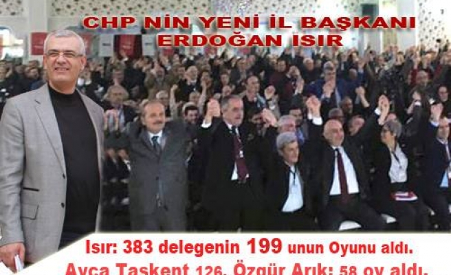  Sakarya da CHP’nin yeni İl Başkanı Erdoğan Isır oldu. 