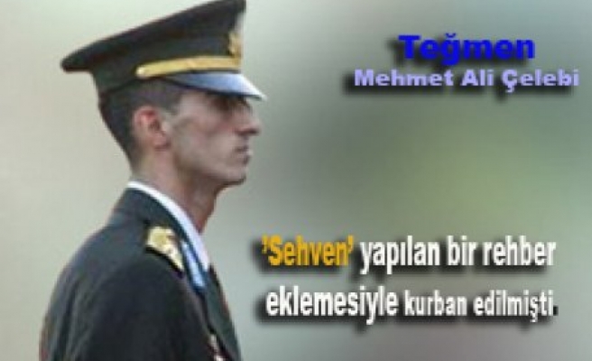 Teğmen Mehmet Ali Çelebi Serbest