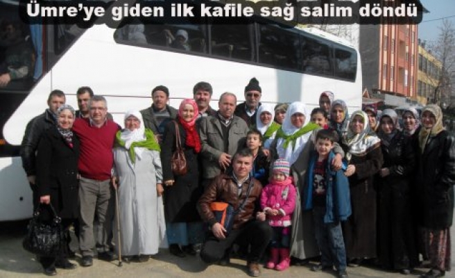 Ümre ye giden İlk kafile döndü.