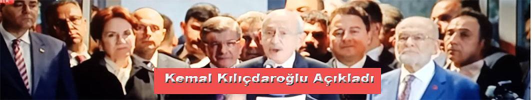 Millet İttifakı Cumhurbaşkanı Adayı Kemal Kılıçdaroğlu adaylığını açıkladı.