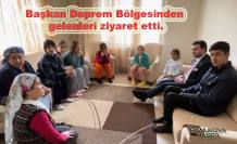 Başkan Güven Övün, Deprem Bölgesinden gelen misafirleri ziyaret etti.