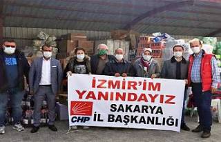 CHP'nin yardımları İzmir'e ulaştı