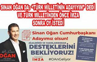 Sinan Oğan, 'Türk Milletinin Adayıyım'...