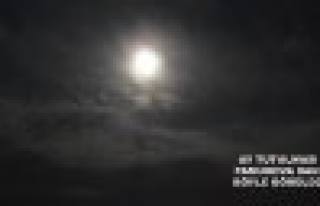 Dün gece Ay Tutulması Pamukova’dan böyle görüldü