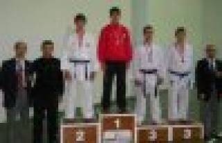 Karateciler Bursa da kupaları topladılar