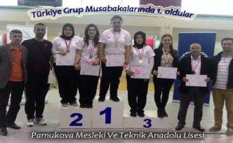 Pamukova Mesleki Teknik Anadolu Lisesi sporda bölge şampiyonu oldu.