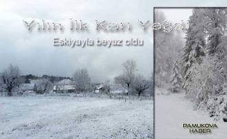 Yılın ilk karı Pamukova yükseklerine düştü.