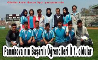 Pamukovalı Öğrenciler İl Şampiyonu oldular.