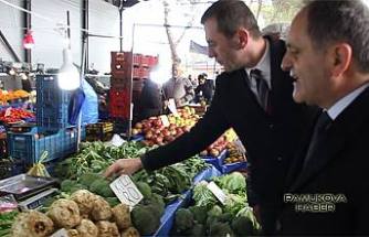 CHP’liler Pamukova Esnafını ziyaret ettiler