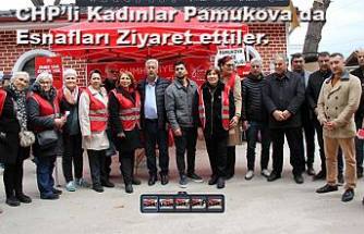 CHP li kadınlar Bugünde Pamukova Esnafını Ziyaret ettiler