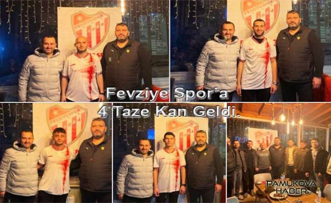 Fevziye Spor Yeni Sezon için 4 oyuncu Transfer etti.