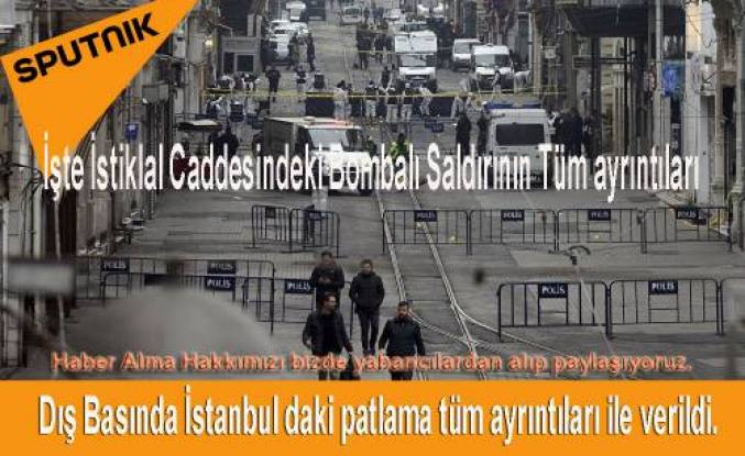 İstanbuldaki Terör Saldırısı Dış Basında Nokta ve virgül ile verildi.